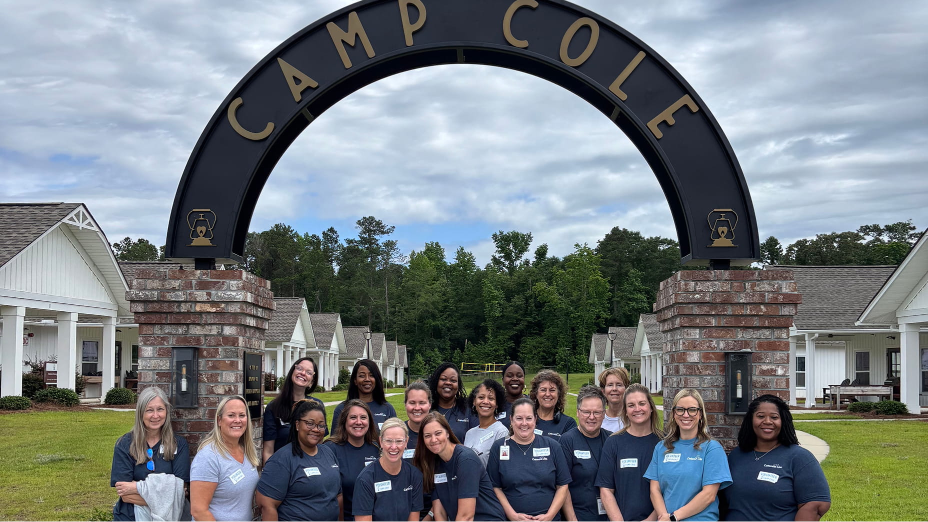 Team photo at Camp Cole