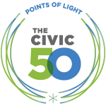 Points of Light Civic 50 Award Badge