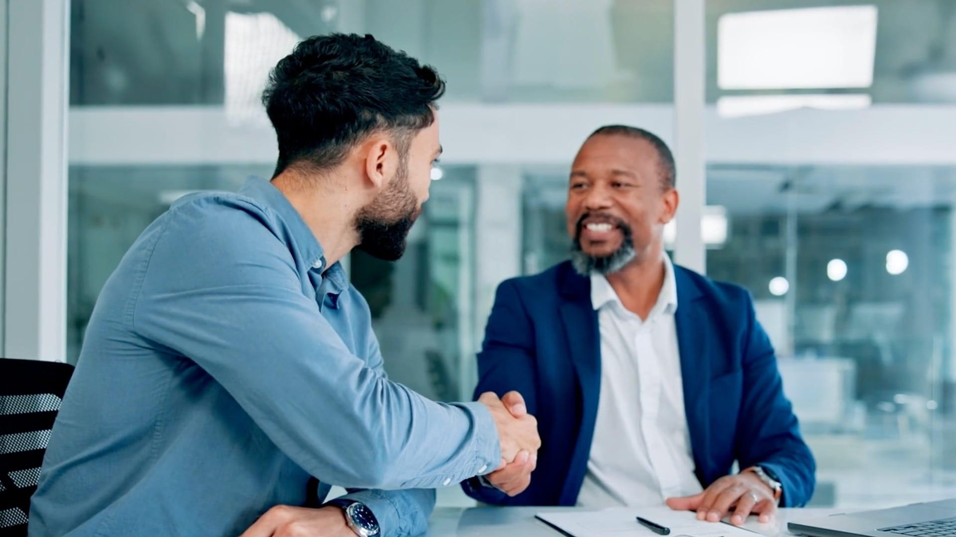 business partners shaking hands