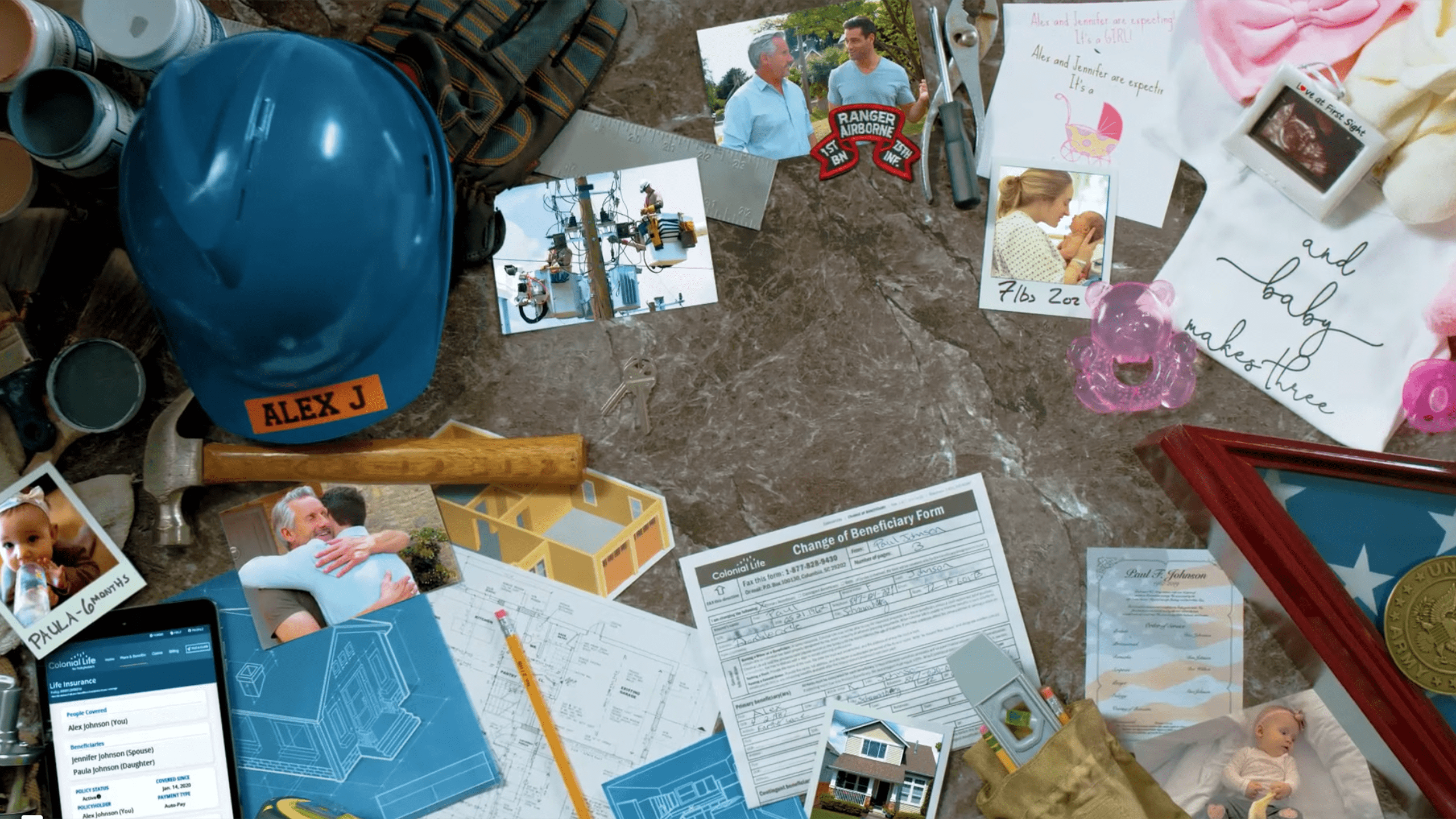 Technical equipment on a table